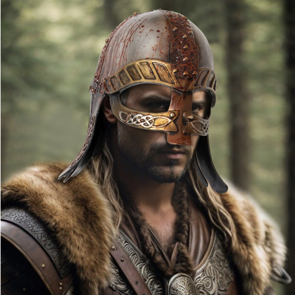 Medieval Renaissance Viking Helmet Cosplay Costume Prop